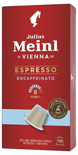 Julius Meinl Inspresso Espresso Decaf 8, koffeinfrei, Nespresso-kompatibel, kompostierbar, 10 Kaffe, 10,00 Portion Stueck, von Julius Meinl