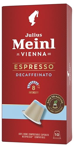Julius Meinl Inspresso Espresso Decaf 8, koffeinfrei, Nespresso-kompatibel, kompostierbar, 10 Kaffe, 10,00 Portion Stueck, von Julius Meinl
