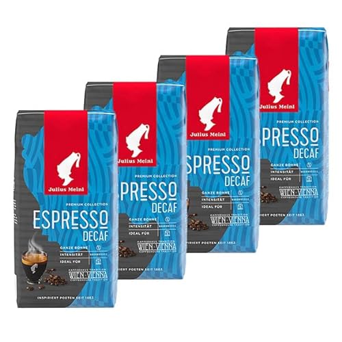 Julius Meinl Premium Collection Espresso Decaf, 250g ganze Bohne | 4er Pack von Julius Meinl