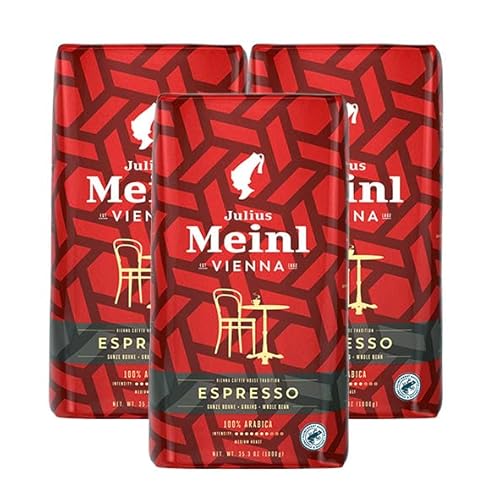 Julius Meinl Vienna Espresso,1000g ganze Bohne | 3er Pack von Julius Meinl