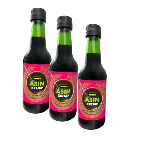 Jumbo Ketjap Asin süße indonesische Sojasoße Sparpackung 3x 250ml Jumbo Ketjap Asin süße indonesische Sojasoße Sparpackung 3x 250ml von Jumbo