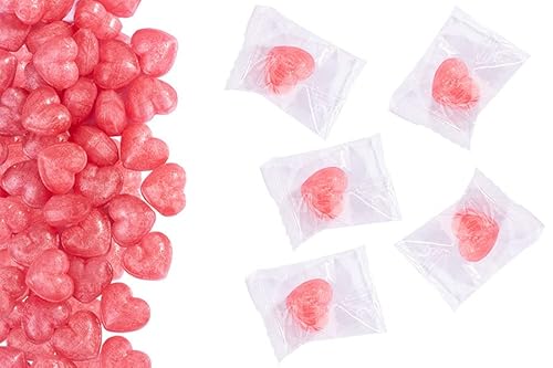 Herzbonbons Kirsche im Flowpack, Bonbons einzeln verpackt, ca. 140 Stück, perfektes Gastgeschenk für Hochzeiten, Taufe und Geburtstag, Valentinstag, Muttertag, Messe Giveaway Herzbonbons Kirsche im Flowpack, Bonbons einzeln verpackt, ca. 140 Stück, perfektes Gastgeschenk für Hochzeiten, Taufe und Geburtstag, Valentinstag, Muttertag, Messe Giveaway von JUNG