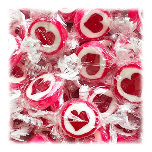 Kywië Herzbonbons zu Hochzeit Taufe Kommunion 500g Großpackung - handgewickelte Rocks-Bonbons mit Herz - Tischdeko, Nascherei, Gastgeschenke zur Deko, Süßigkeiten - in Rot Kywië Herzbonbons zu Hochzeit Taufe Kommunion 500g Großpackung - handgewickelte Rocks-Bonbons mit Herz - Tischdeko, Nascherei, Gastgeschenke zur Deko, Süßigkeiten - in Rot von Kywië