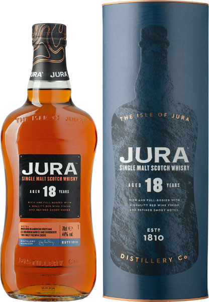 Jura Single Malt Scotch 18 Years 44% vol. 0,7 l von Jura Distillery Co.