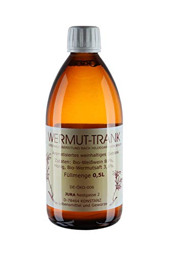 Bio Wermuttrank 0,5 Liter Flasche - Maikurtrank Wermutwein nach Hildegard von Bingen Bio Wermuttrank 0,5 Liter Flasche - Maikurtrank Wermutwein nach Hildegard von Bingen von Jura Naturheilmittel