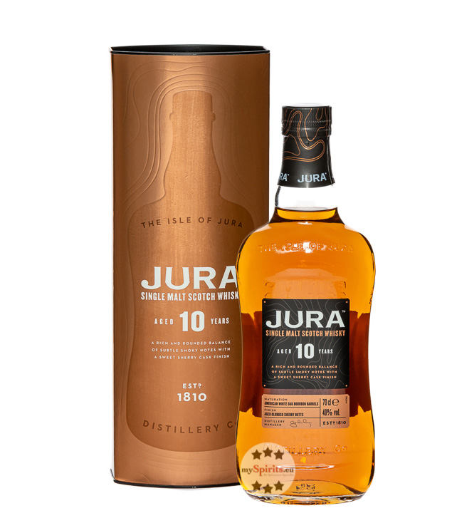 Jura 10 Jahre Single Malt Scotch Whisky (40 % Vol., 0,7 Liter) von Jura Whisky
