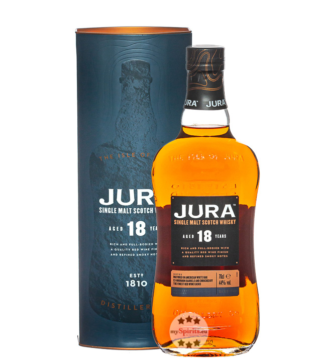 Jura 18 Jahre Single Malt Scotch Whisky (44 % Vol., 0,7 Liter) von Jura Whisky