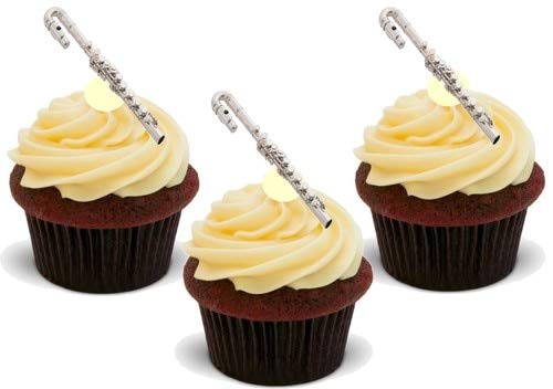 Flöte - 12 essbare hochwertige stehende Waffeln Karte Kuchen Toppers Dekorationen, Flute - 12 Edible Stand Up Premium Wafer Card Cake Toppers Decorations Flöte - 12 essbare hochwertige stehende Waffeln Karte Kuchen Toppers Dekorationen, Flute - 12 Edible Stand Up Premium Wafer Card Cake Toppers Decorations von Just Party Supplies