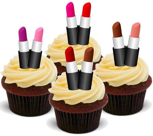 Lippenstift Mix - 12 essbare hochwertige stehende Waffeln Karte Kuchen Toppers Dekorationen, Lipstick Mix - 12 Edible Stand Up Premium Wafer Card Cake Toppers Decorations Lippenstift Mix - 12 essbare hochwertige stehende Waffeln Karte Kuchen Toppers Dekorationen, Lipstick Mix - 12 Edible Stand Up Premium Wafer Card Cake Toppers Decorations von Just Party Supplies