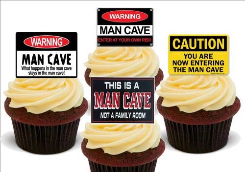 Man Cave Mix -12 essbare hochwertige stehende Waffeln Karte Kuchen Toppers Dekorationen, Man Cave Mix - 12 Edible Stand Up Premium Wafer Card Cake Toppers Decorations Man Cave Mix -12 essbare hochwertige stehende Waffeln Karte Kuchen Toppers Dekorationen, Man Cave Mix - 12 Edible Stand Up Premium Wafer Card Cake Toppers Decorations von Just Party Supplies