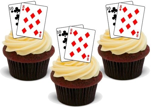Spielkarten 18. Geburtstag - 12 essbare hochwertige stehende Waffeln Karte Kuchen Toppers Dekorationen, Playing Cards 18th Birthday- 12 Edible Stand Up Premium Wafer Card Cake Toppers Decorations Spielkarten 18. Geburtstag - 12 essbare hochwertige stehende Waffeln Karte Kuchen Toppers Dekorationen, Playing Cards 18th Birthday- 12 Edible Stand Up Premium Wafer Card Cake Toppers Decorations von Just Party Supplies