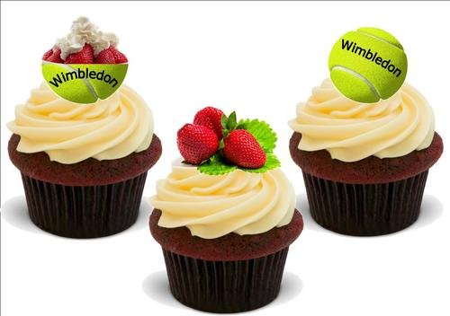 Wimbledon-Mischung B – 12 essbare hochwertige stehende Waffeln Karte Kuchen Toppers Dekorationen, Wimbledon Mix B - 12 Edible Stand Up Premium Wafer Card Cake Toppers Decorations Wimbledon-Mischung B – 12 essbare hochwertige stehende Waffeln Karte Kuchen Toppers Dekorationen, Wimbledon Mix B - 12 Edible Stand Up Premium Wafer Card Cake Toppers Decorations von Just Party Supplies