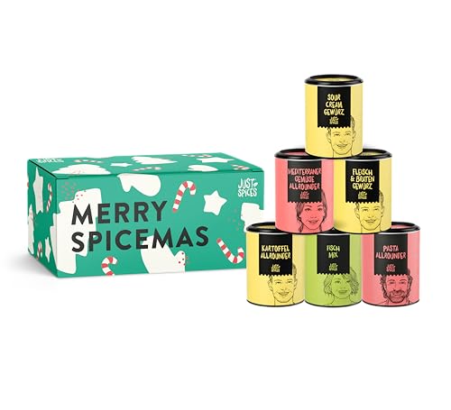 Just Spices 6er Merry Spicemas Gewürzbox | Würzige Freude für die Feiertage von Just Spices