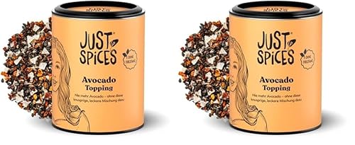 Just Spices Avocado Topping I Knuspriges Finish für jedes Avocado-Gericht mit Sesam I Gewürzdose, 60 g (Packung mit 2) von Just Spices