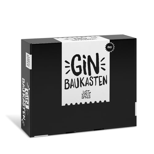 Just Spices DIY Gin-Set I Gin selber machen - 15 Hochwertige Botanicals und Gewürze + Rezepte I Geschenkset für Männer und Frauen I Gin Tonic Personalisiert Baukasten Kit von Just Spices