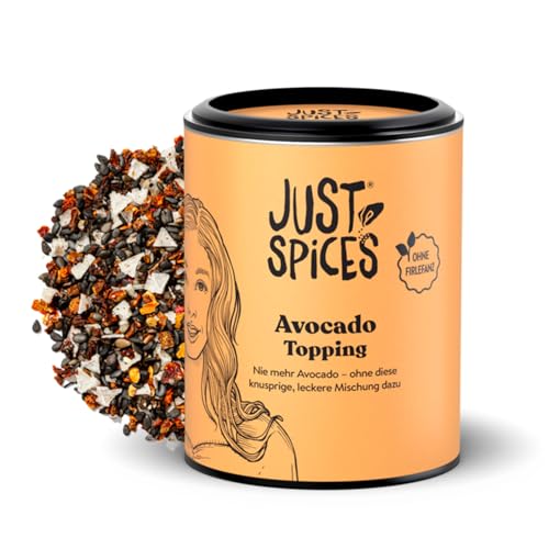 Just Spices Avocado Topping I Knuspriges Finish für jedes Avocado-Gericht mit Sesam I Gewürzdose, 60 g von Just Spices