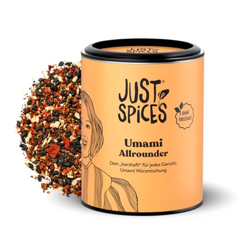 Just Spices Umami Allrounder I Soßen, Fleisch, Gemüse & mehr herzhaft würzen I Gewürzdose, 55 g von Just Spices