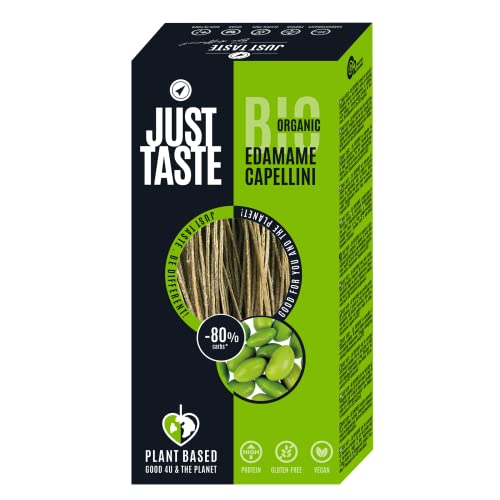 JUST TASTE – BIO Edamame Spaghetti/Capellini - 37g PROTEIN - Edamame Nudeln ideal für Sportler - Low Carb - 250g (6er Pack) von Just Taste Be different