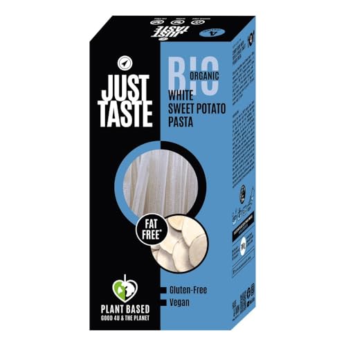 JUST TASTE - Bio Weiße Süßkartoffel Tagliatelle/Pasta - High Carb - 84g Kohlenhydrate - Süßkartoffel Nudeln ideal für Sportler - wenig Zucker, 250g (6er Pack) von Just Taste Be different