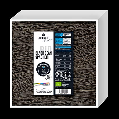 JUST TASTE – Black Bean Spaghetti – Die neue BIO Gemüse Pasta – BIG BPACK 2,5 KG JUST TASTE – Black Bean Spaghetti – Die neue BIO Gemüse Pasta – BIG BPACK 2,5 KG von Just Taste Be different