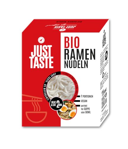 Just Taste BIO RAMEN NUDELN 300G | Vegan | Servierfertig in 2 Minuten | 2 Portionen von Just Taste Be different