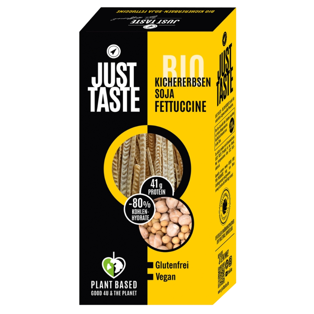Bio Kichererbsen Soja Fettuccine Bio Kichererbsen Soja Fettuccine von Just Taste