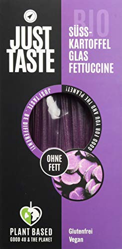 Just Taste Bio Süßkartoffel Glas Fettuccine, 6er Pack (6 x 250 g) von Just Taste