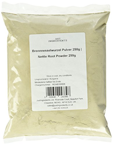 JustIngredients Brennnesselwurzel Pulver, Nettle Root Powder, 2er Pack (2 x 250 g) von JustIngredients