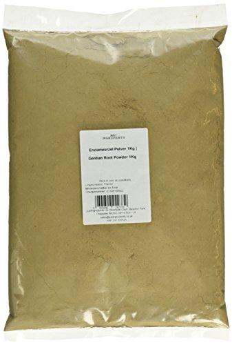 JustIngredients Enzianwurzel Pulver, Gentian Root Powder, 1er Pack (1 x 1 kg) von JustIngredients