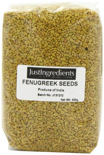 JustIngredients Essential Bockshornkleesamen, Fenugreek Seeds, 5er Pack (5 x 500 g) von JustIngredients