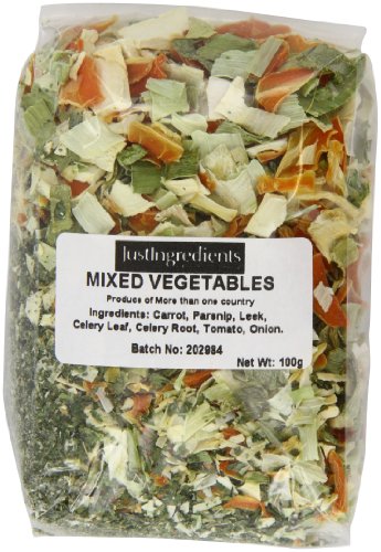JustIngredients Essential Gemüse-Mix, Mixed Vegetables, 5er Pack (5 x 100 g) von JustIngredients