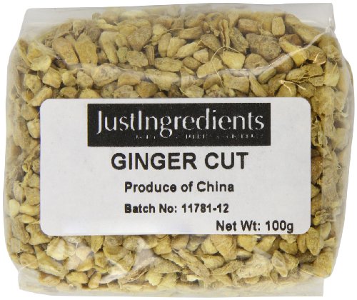 JustIngredients Essential Ingwer - grob geschnitten, Ginger - coarse cut, 5er Pack (5 x 100 g) von JustIngredients