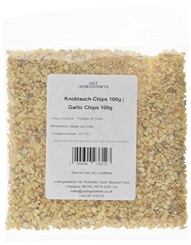 JustIngredients Essential Knoblauch-Chips 5/8 Mesh, 5er Pack (5 x 100 g) von JustIngredients