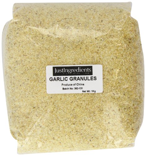 JustIngredients Essential Knoblauchgranulat, Garlic Granules 20/40 Mesh, 2er Pack (2 x 1 kg) von JustIngredients