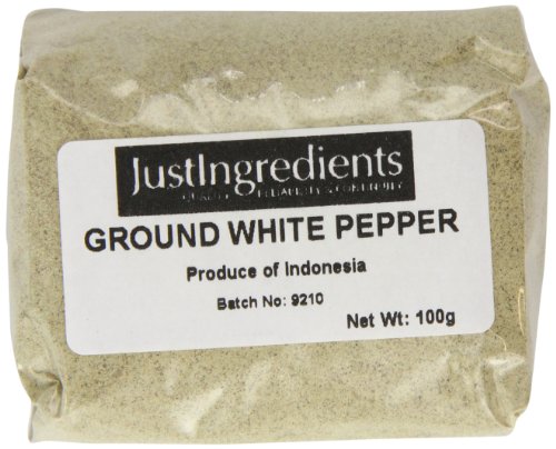 JustIngredients Essential Weißer Pfeffer - gemahlen, White Pepper - Ground, 5er Pack (5 x 100 g) von JustIngredients