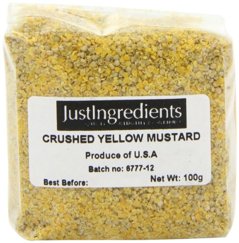 JustIngredients Essential Zerkleinerte gelbe Senfkörner, Crushed Yellow Mustard Seeds, 5er Pack (5 x 100 g) von JustIngredients