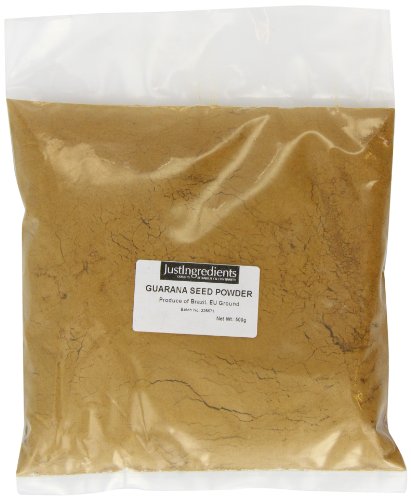 JustIngredients Guaranásamen-Pulver, Guarana seed Powder, 1er Pack (1 x 500 g) von JustIngredients