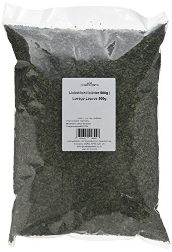 JustIngredients Liebstöckelblätter, Lovage Leaves, 1er Pack (1 x 500 g) von JustIngredients