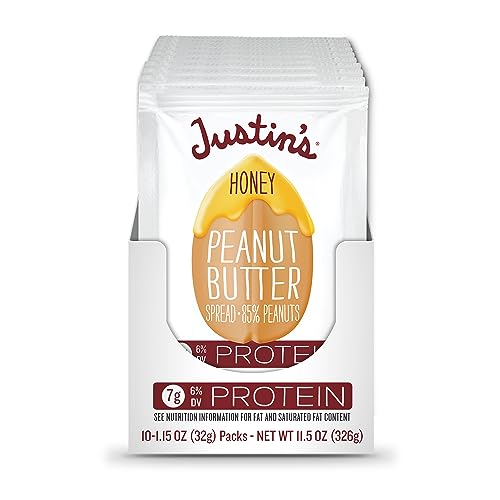 Justin's Peanut Butter, Honey Squeeze Packs, 1.15 Ounce (Pack of 10) by Justin's von Justin's