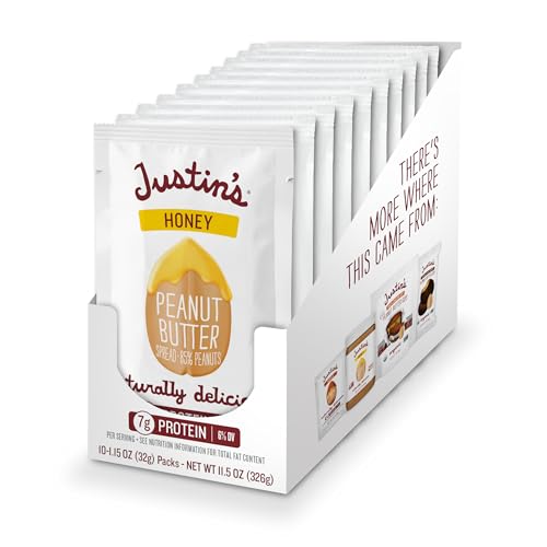 Justin's Peanut Butter, Honey Squeeze Packs, 1.15 Ounce (Pack of 10) by Justin's von Justin's