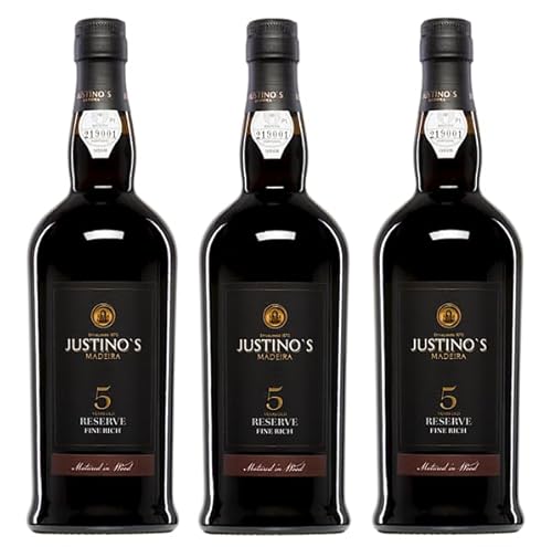 3x 0,75l - Justino's - Reserve - Fine Rich - 5 years old - Madeira D.O.P. - Portugal - Madeira süß 3x 0,75l - Justino's - Reserve - Fine Rich - 5 years old - Madeira D.O.P. - Portugal - Madeira süß von Justino's