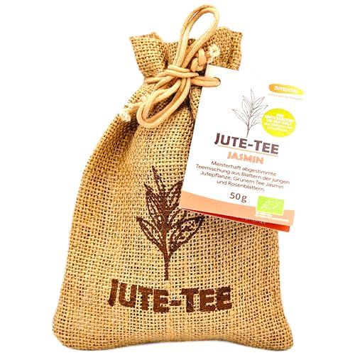 Bio Teegeschenk im nachhaltigen Jutesäckchen: Jute-Tee Jasmin mit feinem Grüntee Jasmin | Tee zum Verschenken von Jutevital