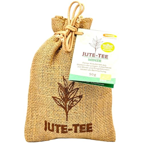 Bio Tee zum Verschenken: Jute-Tee Minze im nachhaltigen Jutesäckchen | Ohne Plastik von Jutevital