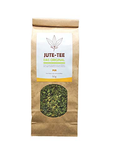 Jute-Tee Pur Nachfüllpackung: basischer Kräutertee | Für eine gesunde Ernährung | Mineralstoffe und Antioxidantien | 50gr lose von Jutevital