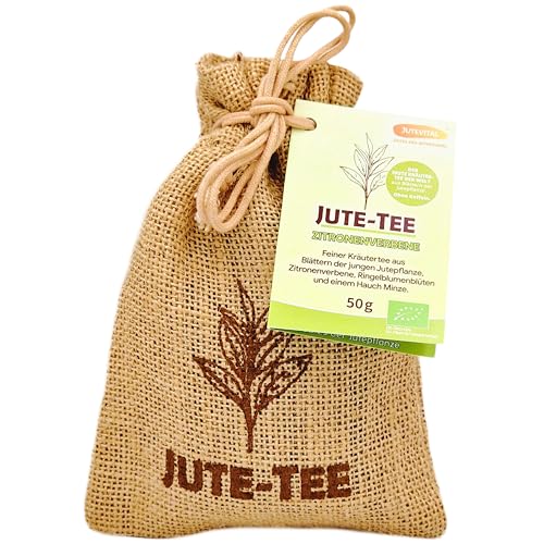 Bio Tee Geschenk: Basischer Kräutertee im Jutesäckchen | Jute-Tee mit Zitronenverbene von Jutevital