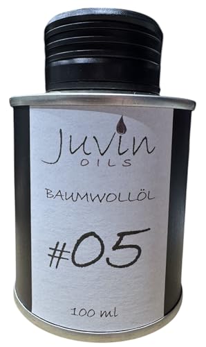 #05 JUVIN Baumwollöl, Baumwollsamenöl, 100ml in Weißblechdose, sortenrein und unbehandelt von Juvin