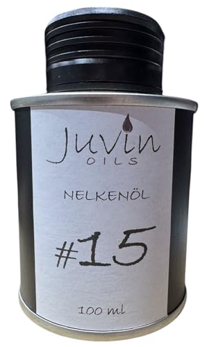 #15 JUVIN Nelkenöl, 100ml in Weißblechdose, sortenrein und unbehandelt von Juvin