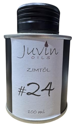 #24 JUVIN Zimtöl, Zimtrindenöl 100ml in Weißblechdose, sortenrein und unbehandelt von Juvin