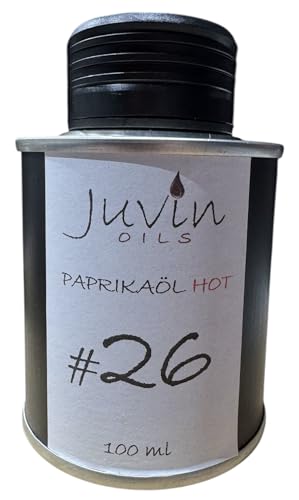 #26 JUVIN Paprikaöl SCHARF, Paprikaöl,100ml in Weißblechdose, sortenrein und unbehandelt von Juvin