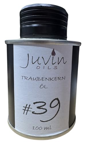 #39 JUVIN Traubenkernöl, Traubenöl, Weintraubenöl,100ml in Weißblechdose, sortenrein und unbehandelt von Juvin